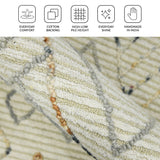 Amer Berlin BER-3 Ivory area rug - infographic view