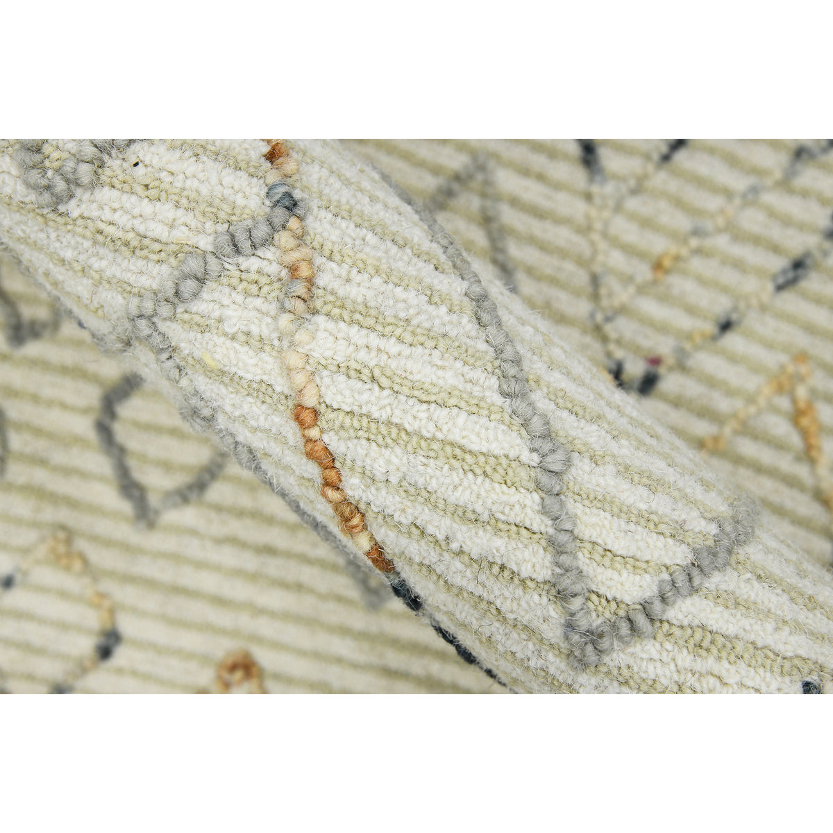 Amer Berlin BER-3 Ivory area rug - color swatch view