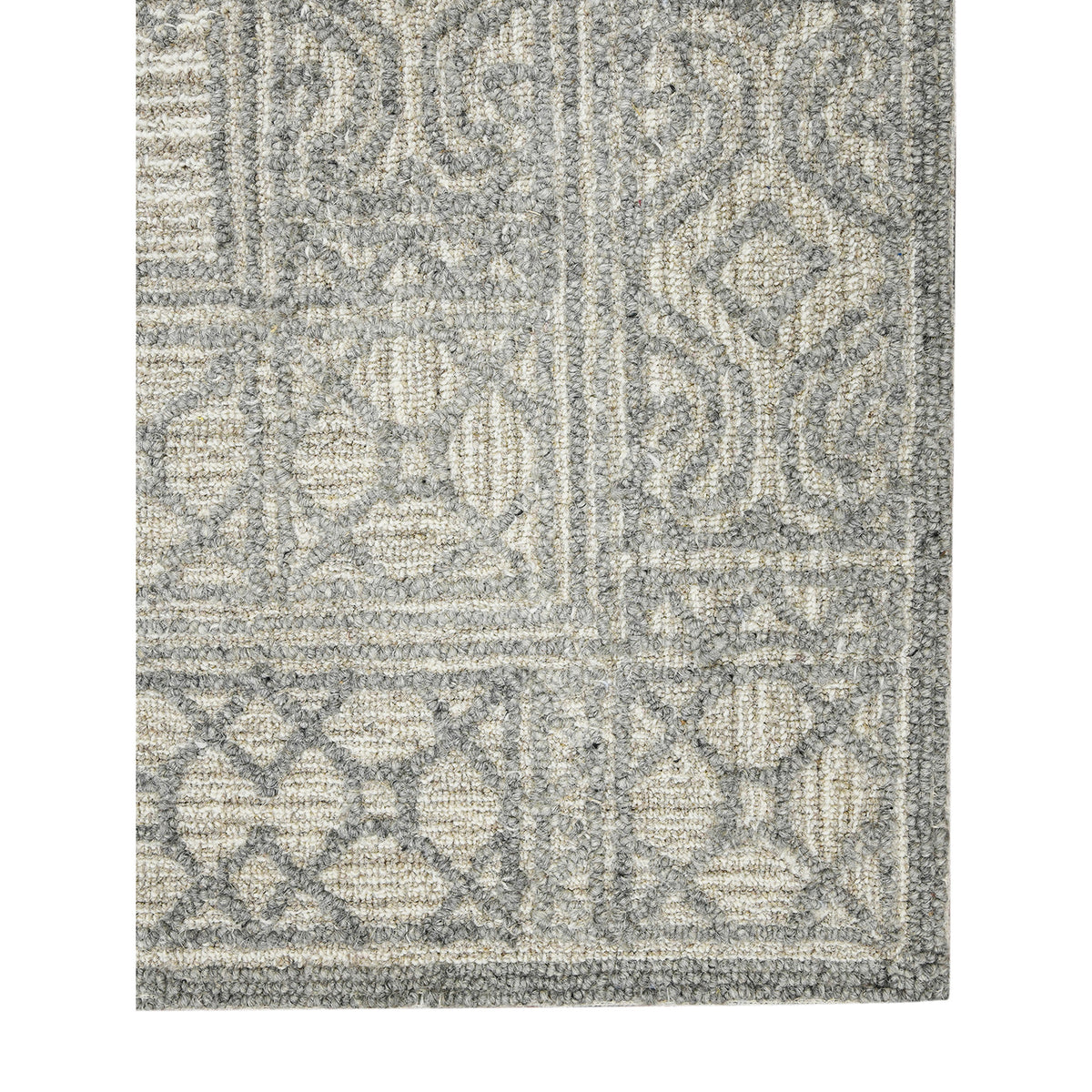 Amer Berlin BER-4 Gray / Beige area rug - corner view
