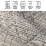 Amer Berlin BER-4 Gray / Beige area rug - infographic view
