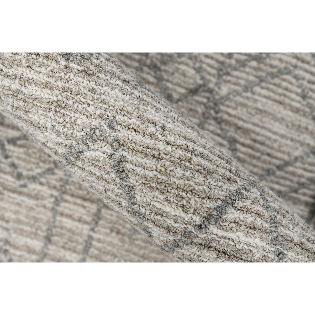Amer Berlin BER-4 Gray / Beige area rug - color swatch view
