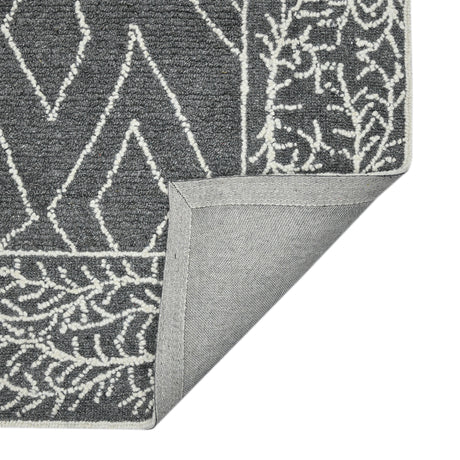 Amer Berlin BER-5 Dark Gray area rug - back view
