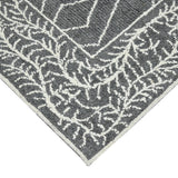 Amer Berlin BER-5 Dark Gray area rug - corner view