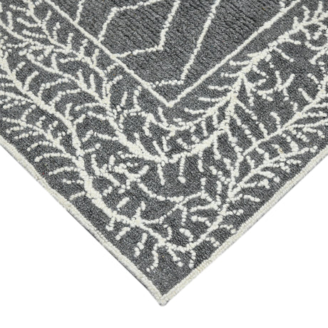 Amer Berlin BER-5 Dark Gray area rug - corner view
