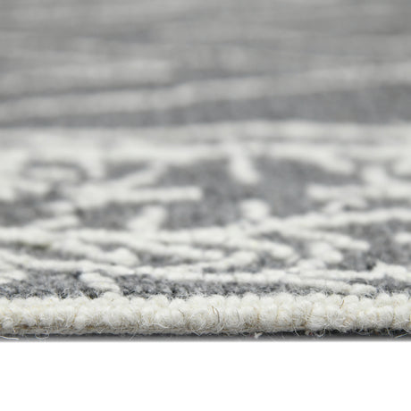Amer Berlin BER-5 Dark Gray area rug - profile view