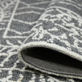 Amer Berlin BER-5 Dark Gray area rug - rolled view
