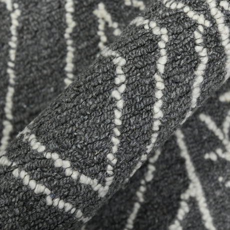 Amer Berlin BER-5 Dark Gray area rug - color swatch view