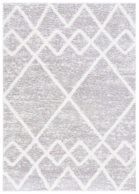 Safavieh Berber Shag Ber574G Ivory/Grey Area Rug