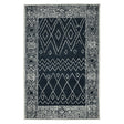 Amer Berlin Farmhouse Geometric Hand-Hooked Charcoal/White Area Rug