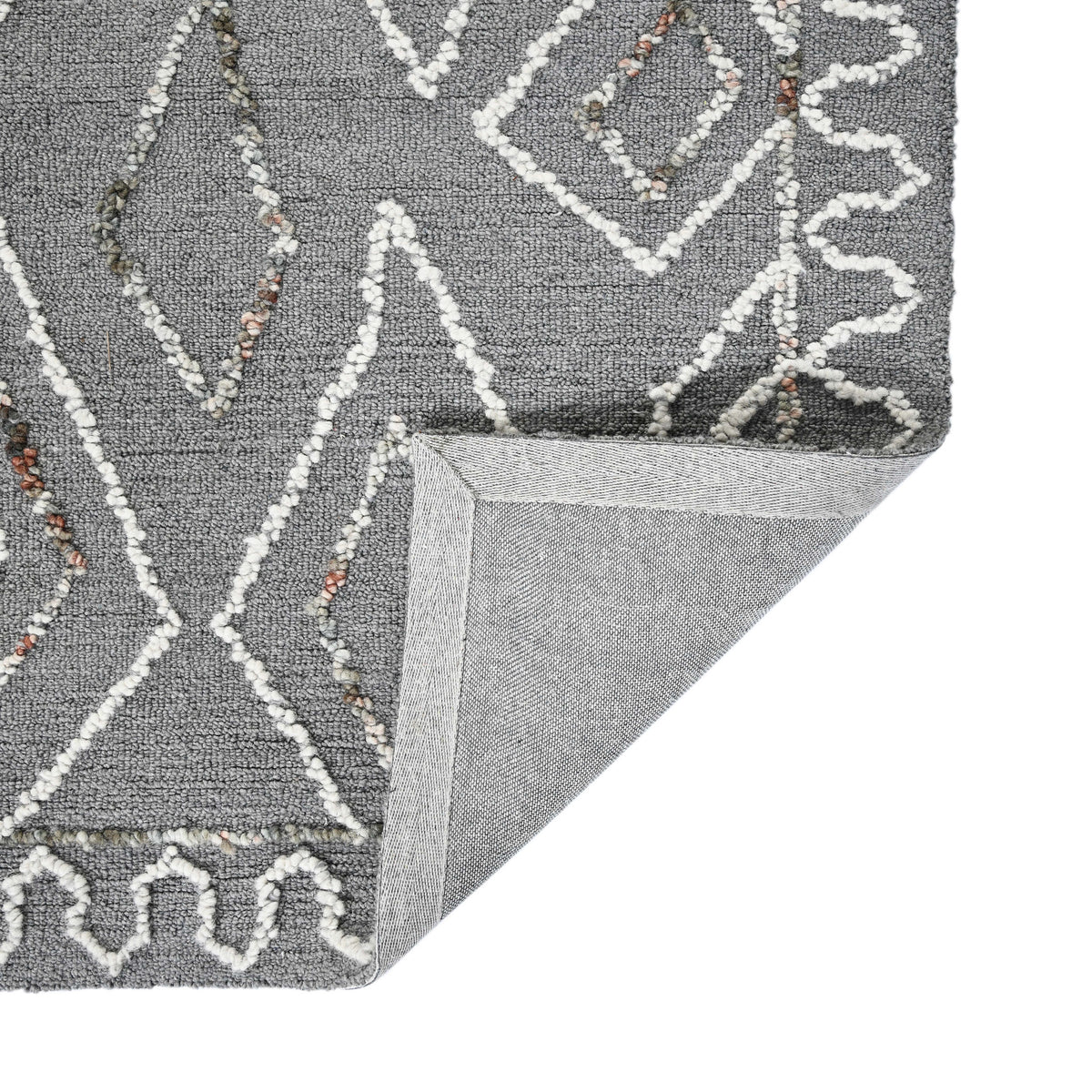 Amer Berlin BER-8 Dark Gray area rug - back view