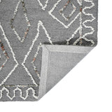 Amer Berlin BER-8 Dark Gray area rug - back view