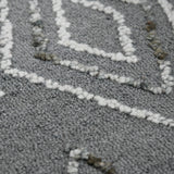 Amer Berlin BER-8 Dark Gray area rug - close-up view