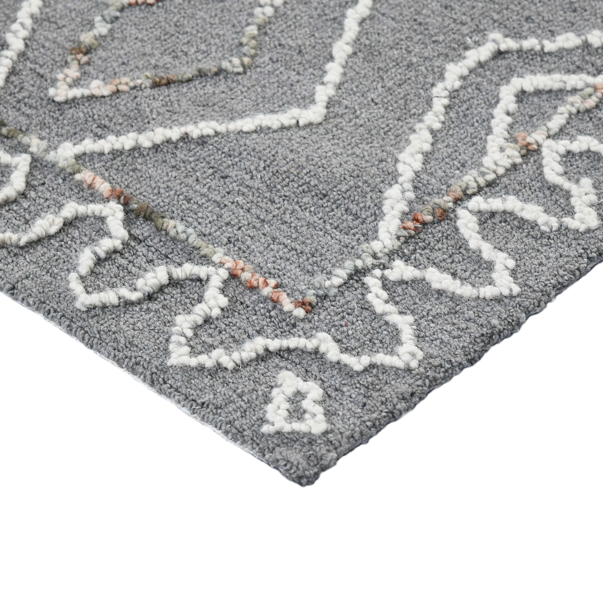 Amer Berlin BER-8 Dark Gray area rug - corner view