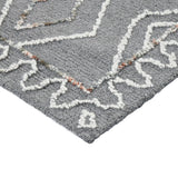 Amer Berlin BER-8 Dark Gray area rug - corner view