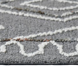 Amer Berlin BER-8 Dark Gray area rug - profile view