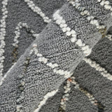 Amer Berlin BER-8 Dark Gray area rug - color swatch view