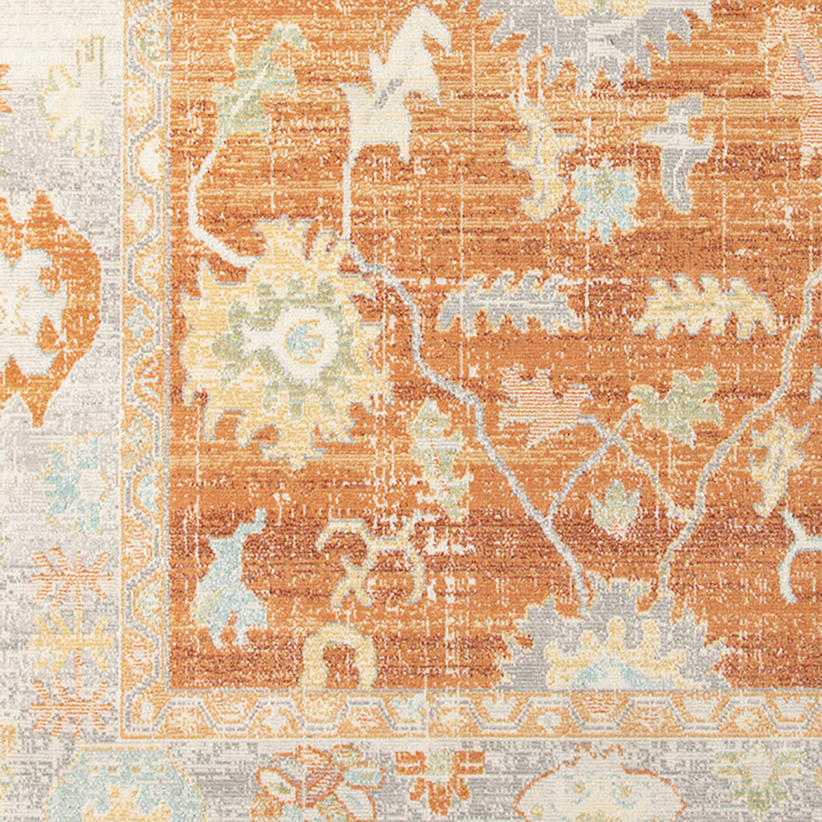 Amer Bohemian BHM-4 Orange / Beige area rug - color swatch view