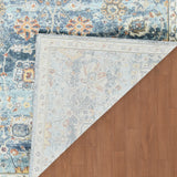 Amer Bohemian BHM-5 Navy Blue area rug - back view