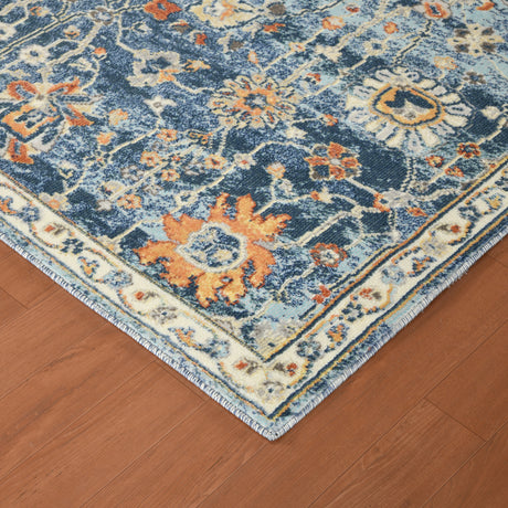 Amer Bohemian BHM-5 Navy Blue area rug - corner view