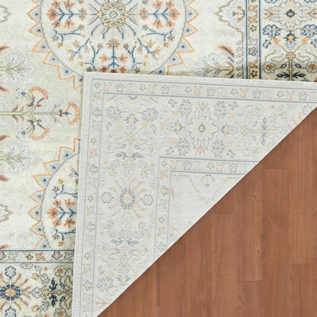 Amer Bohemian BHM-8 Beige area rug - back view
