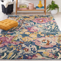 Safavieh Blossom Blm463L Light Blue/Plum Area Rug