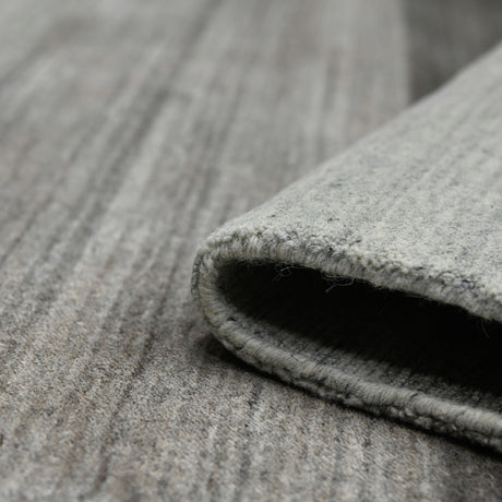 Amer Blend BLN-1 Light Gray area rug - rolled view