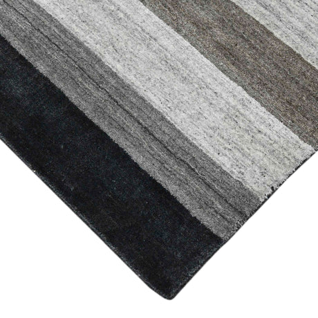 Amer Blend BLN-15 Charcoal area rug - corner view