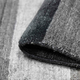 Amer Blend BLN-15 Charcoal area rug - rolled view