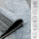 Amer Blend BLN-18 Gray area rug - infographic view