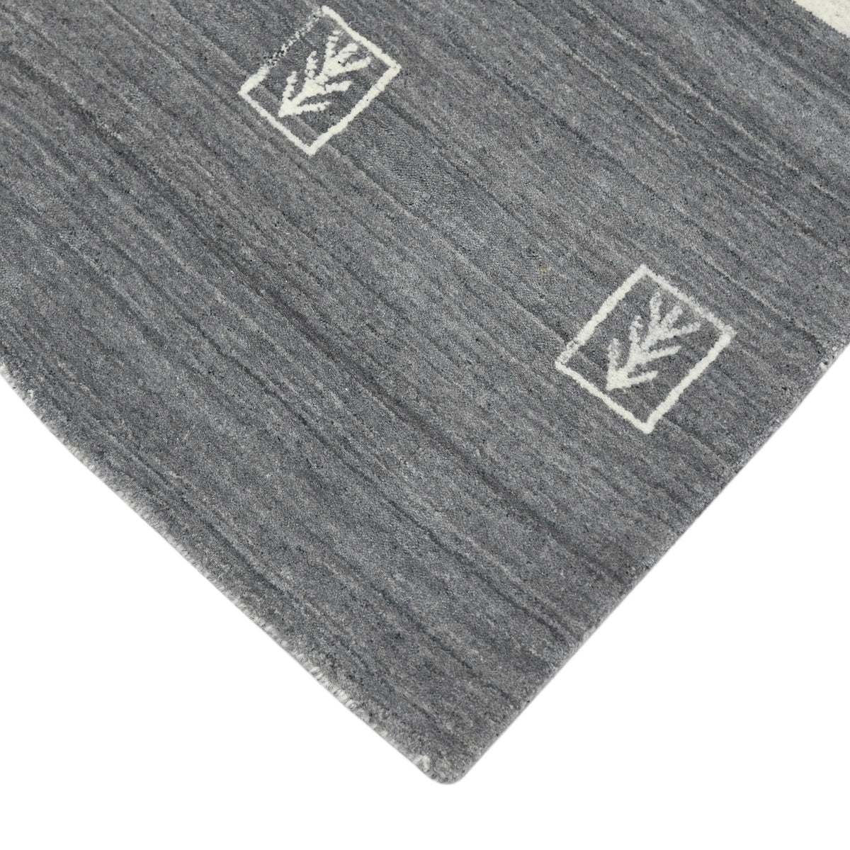 Amer Blend BLN-5 Charcoal area rug - corner view