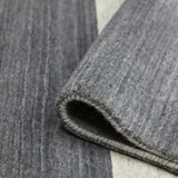 Amer Blend BLN-5 Charcoal area rug - rolled view