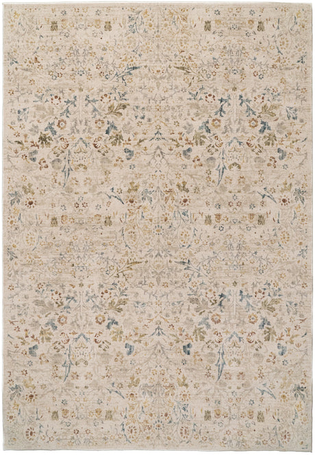 Dynamic Rugs Bloomfield 19601 Power Loomed Transitional Cream/Multi Rug
