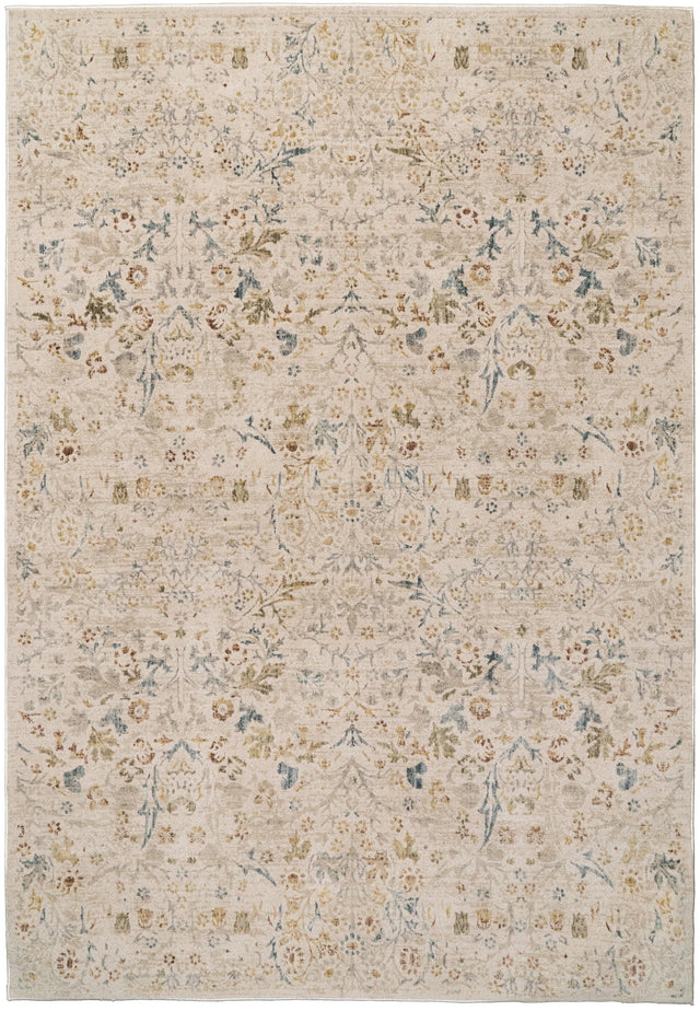 Dynamic Rugs Bloomfield 19601 Power Loomed Transitional Cream/Multi Rug
