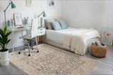 Dynamic Rugs Bloomfield 19603 Power Loomed Transitional Grey/Cream Rug