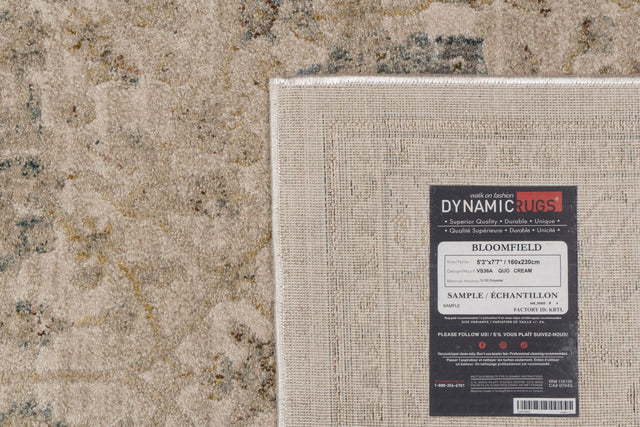 Dynamic Rugs Bloomfield 19606 Power Loomed Traditional Beige/Grey/Cream Rug