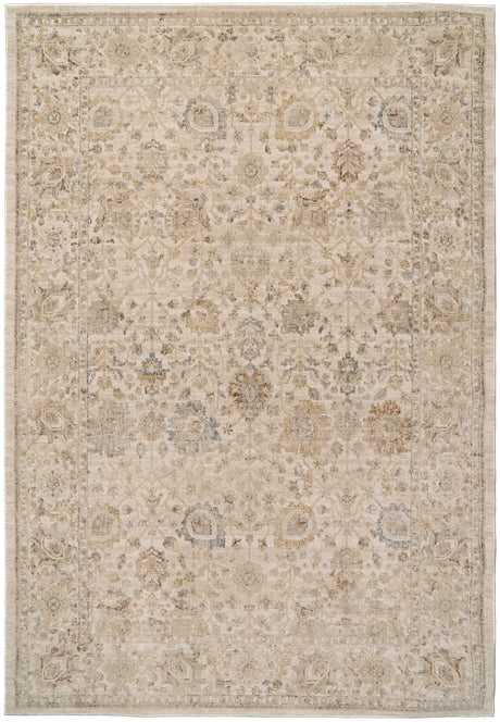 Dynamic Rugs Bloomfield 19606 Power Loomed Traditional Beige/Grey/Cream Rug