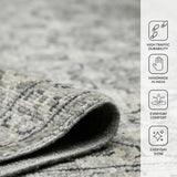 Amer Blu BLU-35 Gray area rug - infographic view