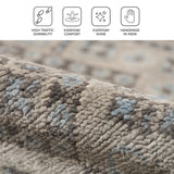 Amer Blu BLU-37 Silver area rug - infographic view