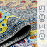 Amer Blu BLU-51 Gray area rug - infographic view