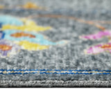 Amer Blu BLU-51 Gray area rug - profile view