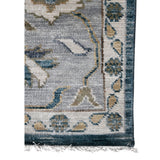 Amer Blu BLU-53 Peacock / Light Gray area rug - corner view