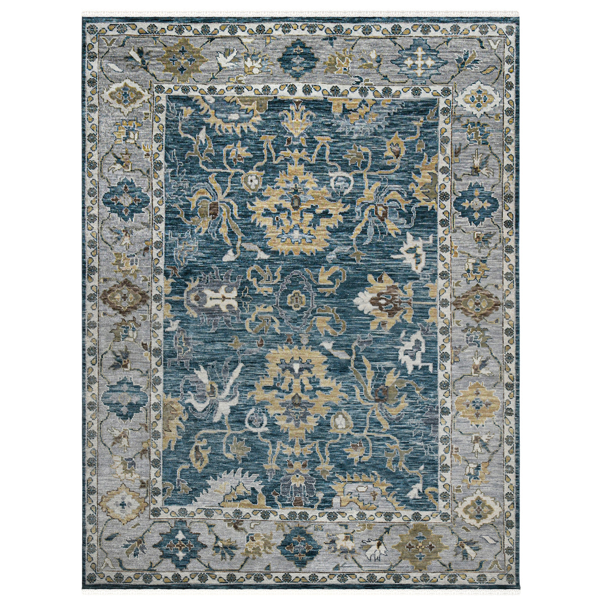 Amer Blu BLU-53 Peacock / Light Gray area rug - product view