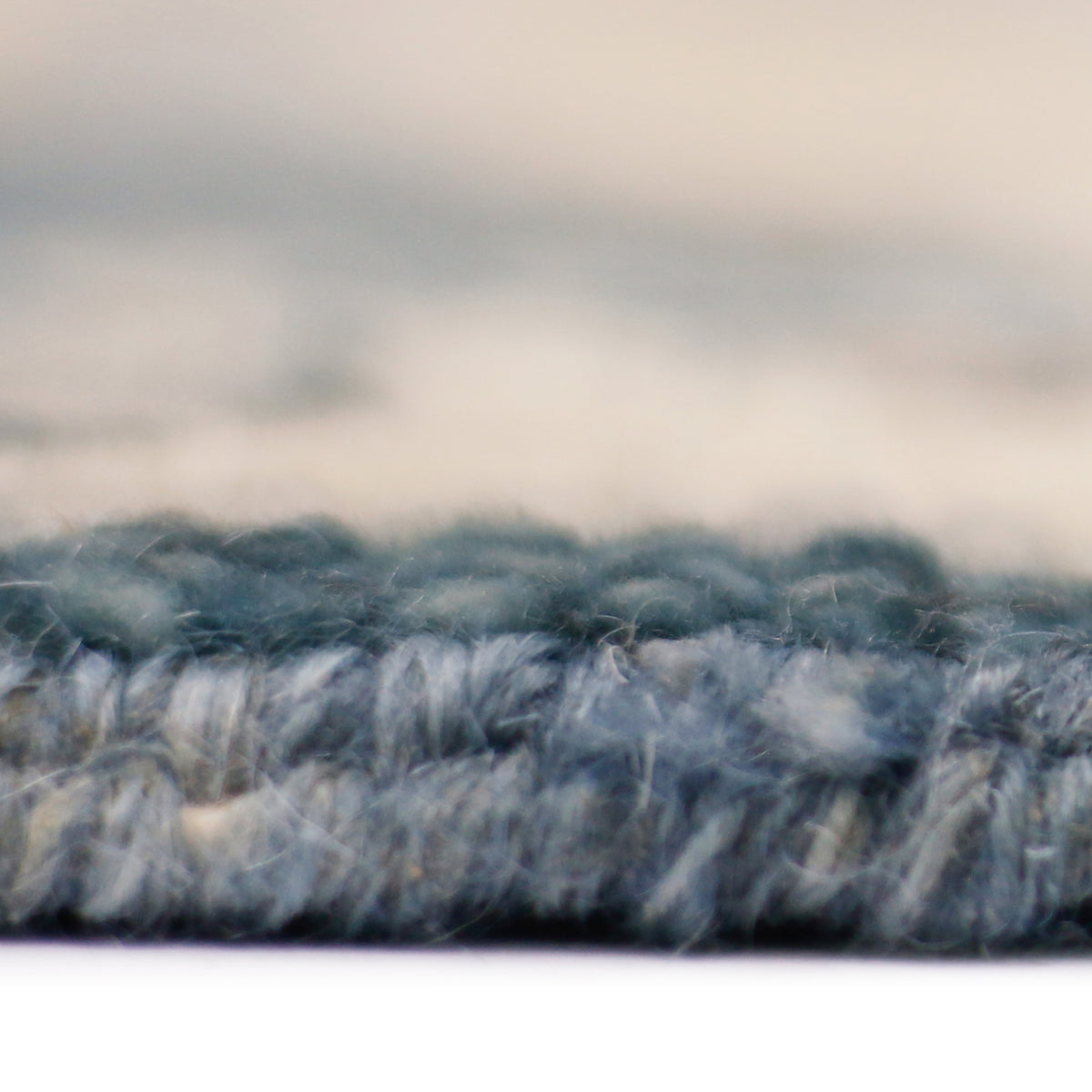 Amer Blu BLU-53 Peacock / Light Gray area rug - profile view