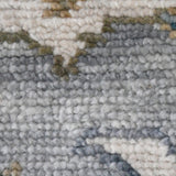 Amer Blu BLU-53 Peacock / Light Gray area rug - color swatch view