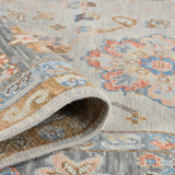 Amer Blu BLU-57 Ivory / Gray area rug - rolled view