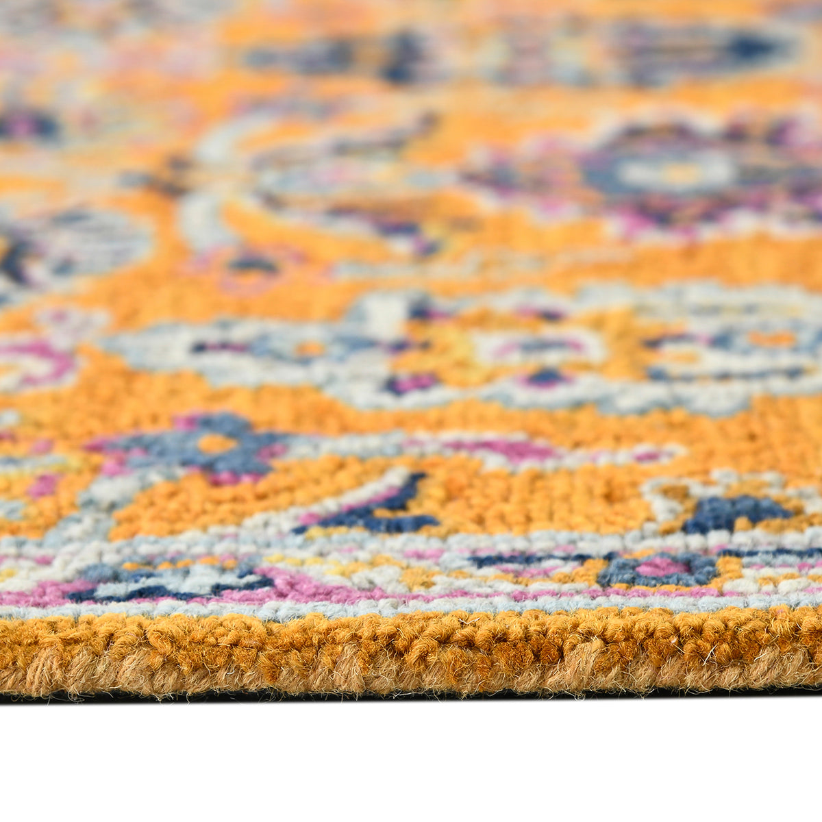 Amer Boho BOH-1 Orange area rug - profile view