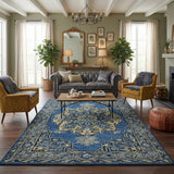 Amer Boho BOH-11 Steel Blue area rug - lifestyle view