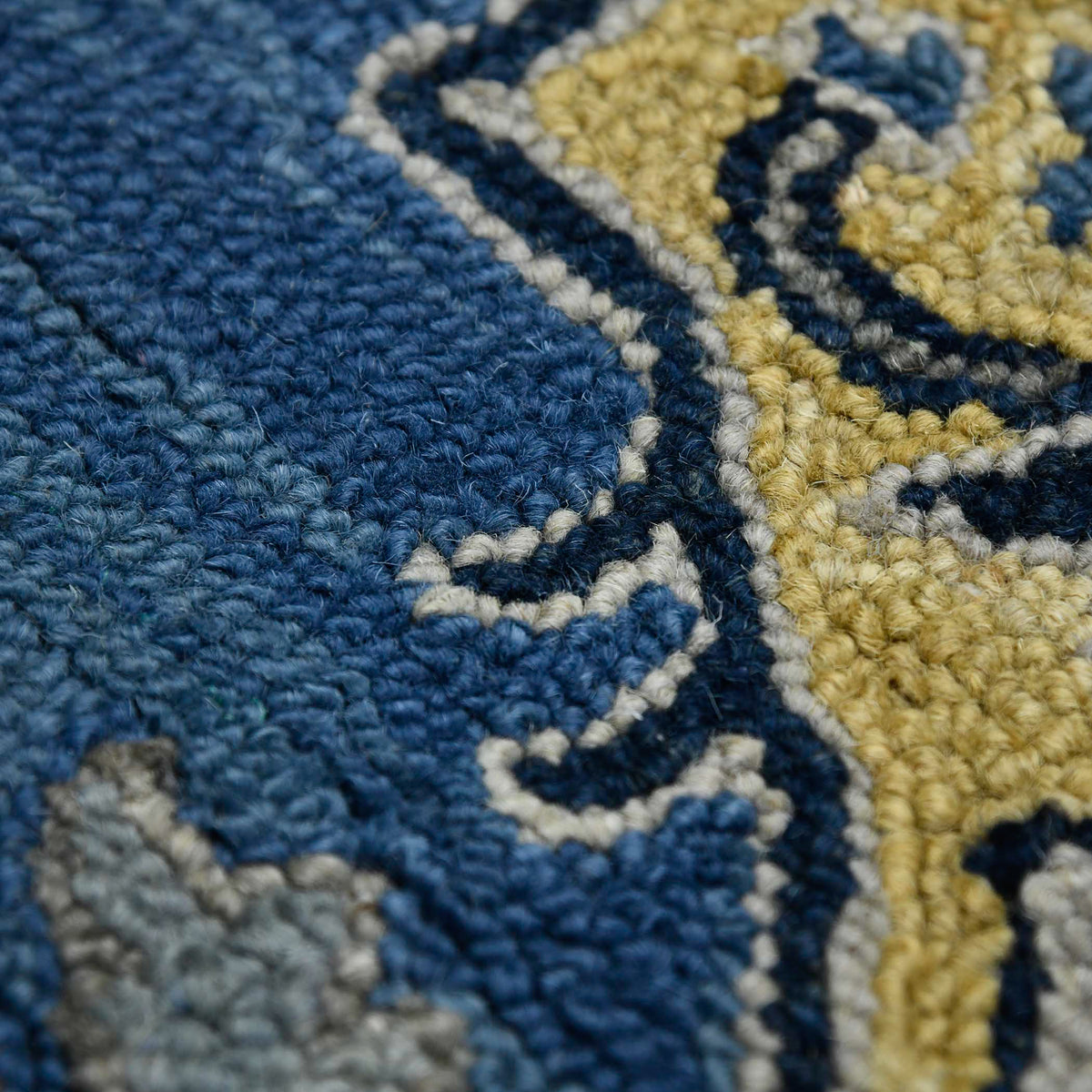 Amer Boho BOH-11 Steel Blue area rug - color swatch view