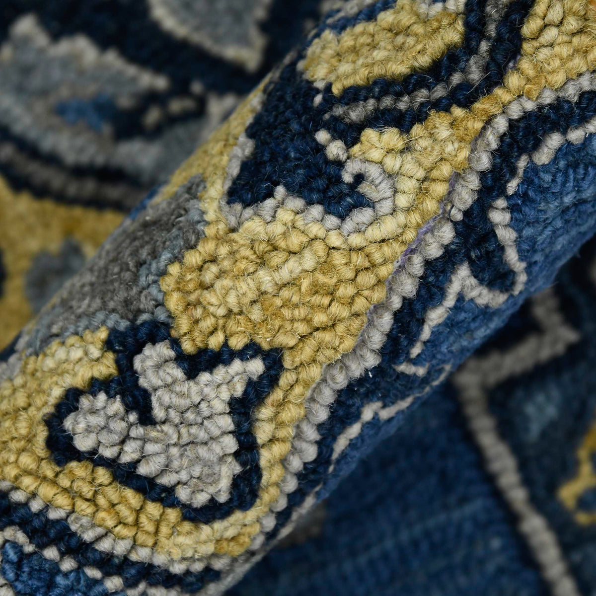 Amer Boho BOH-11 Steel Blue area rug - color swatch view