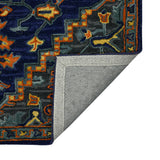 Amer Boho BOH-5 Blue Violet area rug - back view